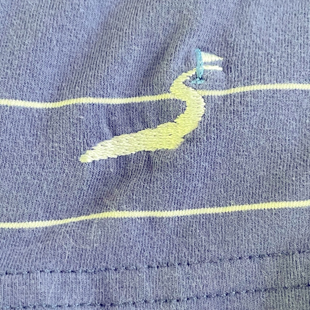 Peter Millar Seaside Wash Blue/White Striped Golf Polo. Men’s Large. Cotton. - Picture 5 of 6